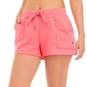 Champion Campus French Terry Shorts with Pockets Pink Peach | Medium